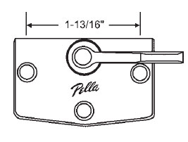 STB Sash Lock, Zinc Die Cast, Brass Plated, 1-13/16" Screw Holes | NO LONGER AVAILABLE