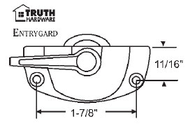 STB Cam Lock, Zinc Die Cast, Almond, 1-7/8" Screw Holes