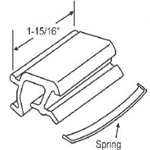 STB Sliding Window Latch and Pull, Extruded Aluminum, with Spring, Bronze, 1-15/16"