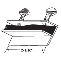 STB Double Thumbscrew Lock with Rubber Insert