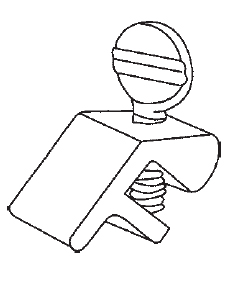 STB Window Thumbscrew Lock, Aluminum