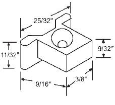 STB Sliding Window Glide, Nylon - Package
