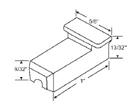 STB Sliding Window Glide, Nylon - Package
