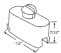 STB Sliding Window Glide, Nylon - Package