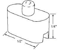 STB Sliding Window Glide, Nylon - Package