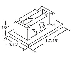 STB Window Roller Assembly, Steel Wheel, 17/32" Diameter - Package