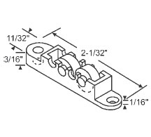 STB Window Roller Assembly, Steel Wheel, 13/32" Diameter - Package
