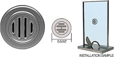 CRL Chrome Plated Brass No-Draft Speak-Thru