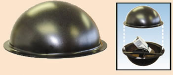 8" Diameter Opaque Black Dust Cover