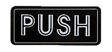 CRL Horizontal "PUSH" Decal