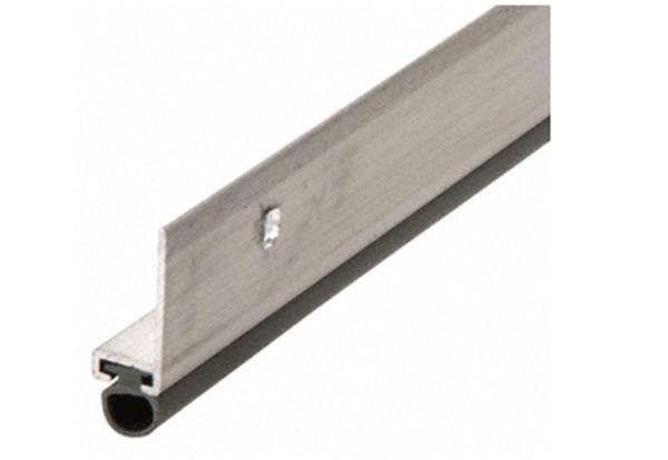 CRL Vinyl Bulb Seal Door Jamb Weatherstrip Mil Aluminum Finish 84 in long