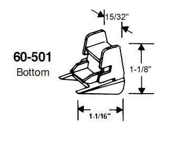 STB Bottom Guide for Window Channel Balances, Attached