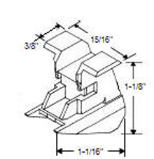 STB Bottom Guide for Window Channel Balances, Attached