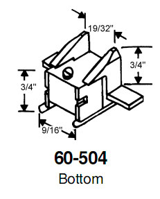 STB Bottom Guide for Window Channel Balances, Attached