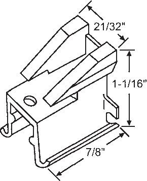STB Bottom Guide for Window Channel Balances, Attached