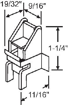 STB Top Guide for Window Channel Balances, Unattached