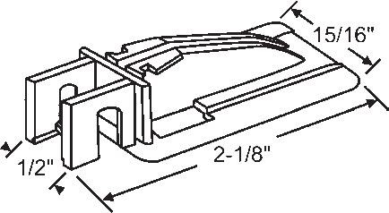 STB Top Guide for Window Channel Balances, Unattached