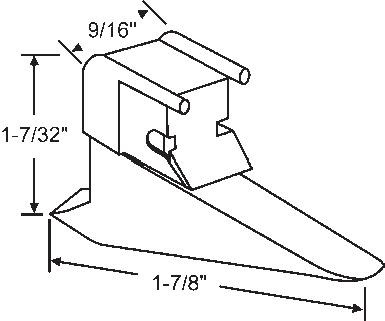 STB Bottom Guide for Window Channel Balances, Attached