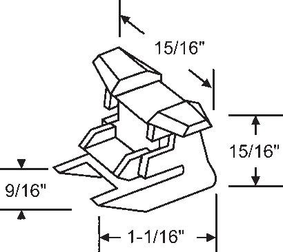 STB Bottom Guide for Window Channel Balances, Attached