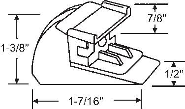 STB Bottom Guide for Window Channel Balances, Attached