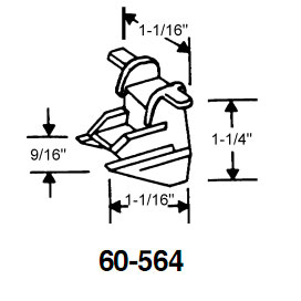STB Bottom Guide for Window Channel Balances, Attached
