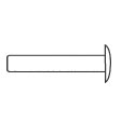 Heavy Duty Rivet for Window Channel Balances, 1/8" Diameter