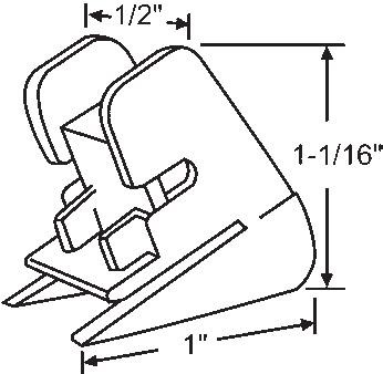 STB Bottom Guide for Window Channel Balances, Attached