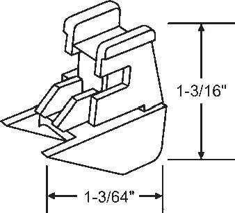 STB Bottom Guide for Window Channel Balances, Attached