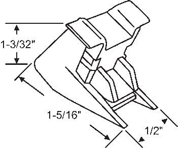 STB Bottom Guide for Window Channel Balances, Attached