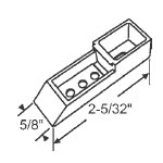 Top Sash Guide for Window Channel Balance, Black