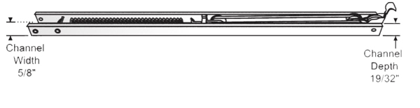 STB Window Channel Balance, Non-Tilt, Stamped 23-13 - 24"