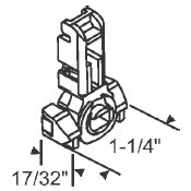 Inverted T-Lock for Window Channel Balances