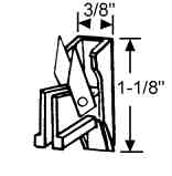STB End Bracket for Window Channel Balance, White