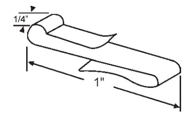STB D70 Balance Short "S" Clip - 1/4"