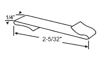 STB D70 Balance Long "S" Clip - 1/4"