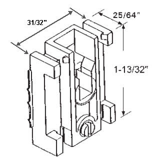 STB End Bracket for Window Channel Balance, with Adjustment Screw-Replaced by 64T-506