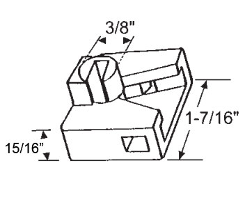 STB Pivot Lock Shoe Assembly, Left Hand, 15/16 inch