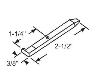 STB Die-cast Non-Pull-Out Pivot Bar for Tilt Windows