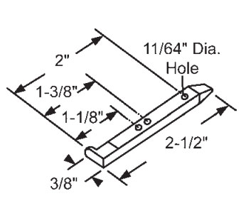 STB Die-Cast Pivot Bar for Tilt Windows