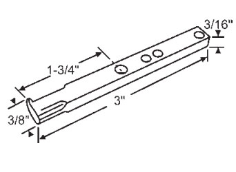 STB Zinc Non-Pull-Out Pivot Bar for Tilt Windows