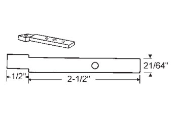 STB Die-Cast Pivot Bar for Tilt Windows