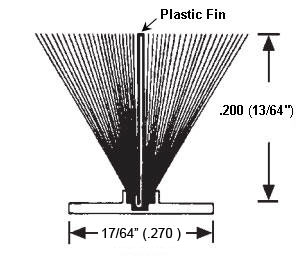 STB Window Pile, Finned, Gray, .270 Backing Width, .200 Pile Height - 100 Ft.