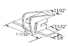 STB Bottom Guide for Window Channel Balance, Unattached