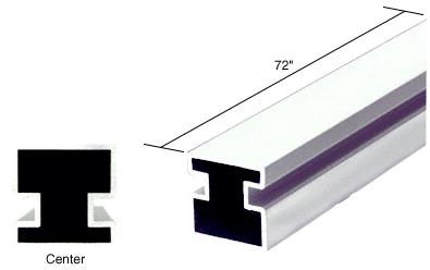CRL Bright Anodized Center Post Extrusion - 72 inch Long