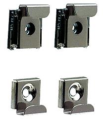 CRL Plastic Lined Mirror Mounting Clips for 1/4" Glass - Set