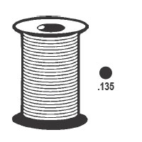 STB Solid Foam Screen Retainer Spline, Black, .135, 1000 Foot Roll