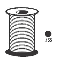STB Solid Foam Screen Retainer Spline, Black, .155, 500 Foot Roll