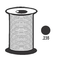 STB Solid Foam Screen Retainer Spline, Black, .235, 500 Foot Roll