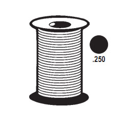 STB Solid Foam Screen Retainer Spline, Black, .250, 500 Foot Roll