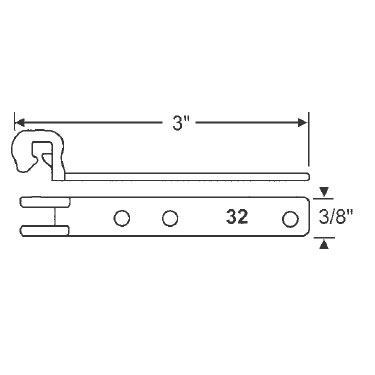 Metal Bracket for Tubular Window Balances